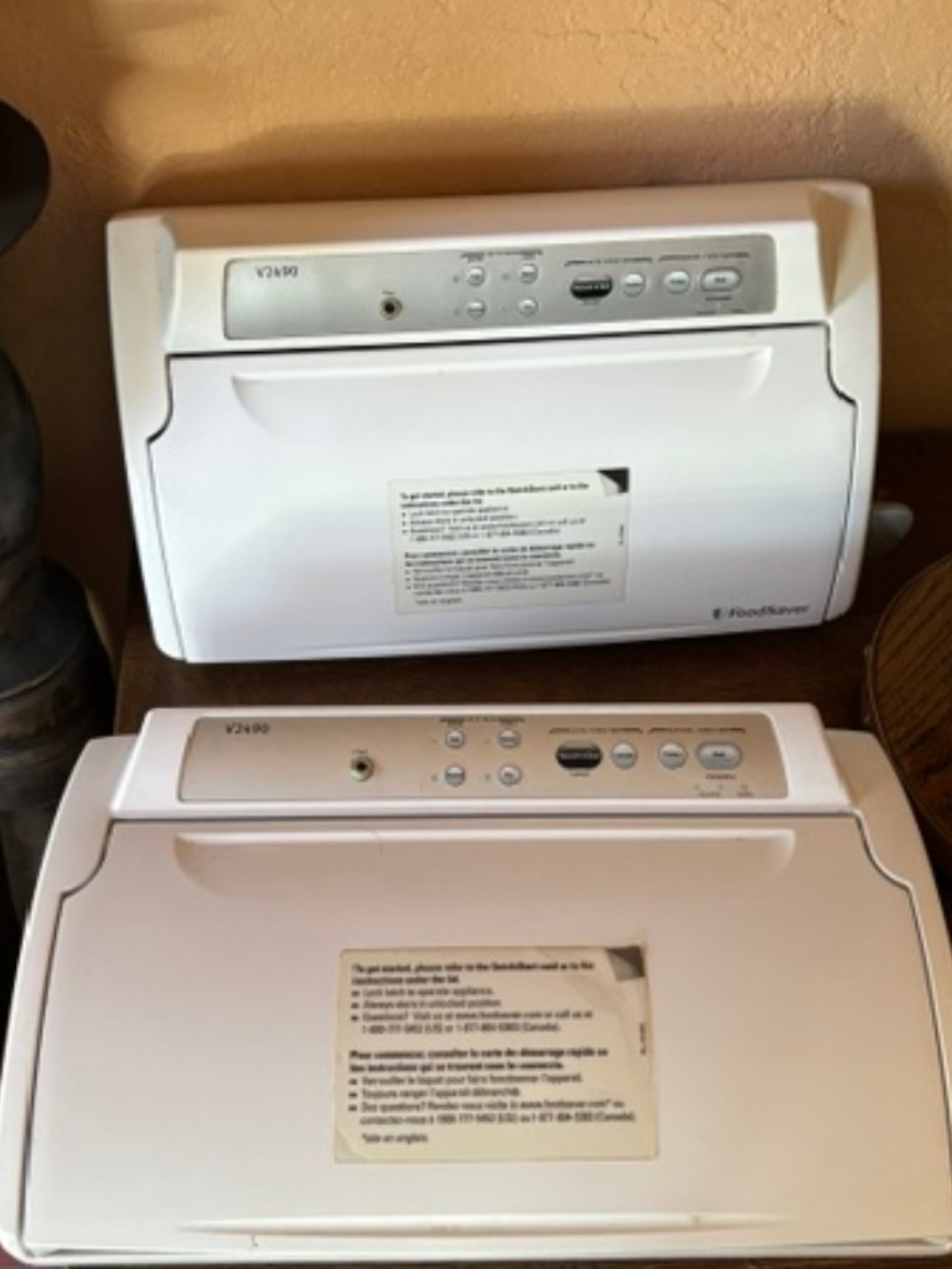 FoodSaver Vacuum Packers Model V2490- (2 Available)